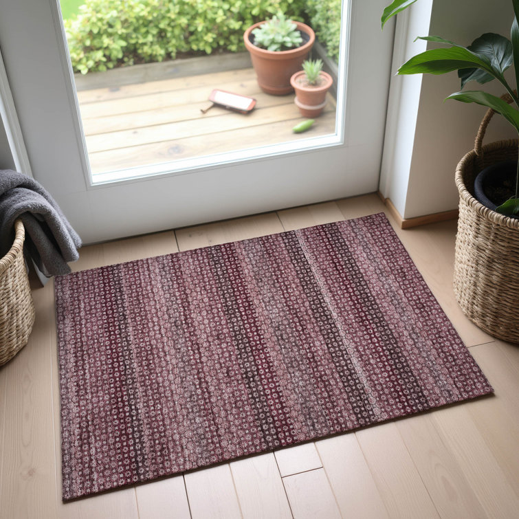 Premium Machine Washable Elize AMF1419 Stripes Rug