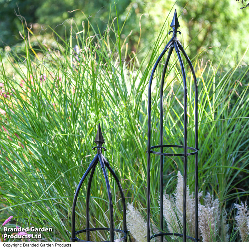 Garden Gear Metal Obelisk, 120cm H x 21cm W x 21cm D