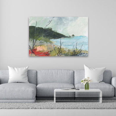«Wandering No. 2 - Contemporary Landscape Ocean Waterway Art»