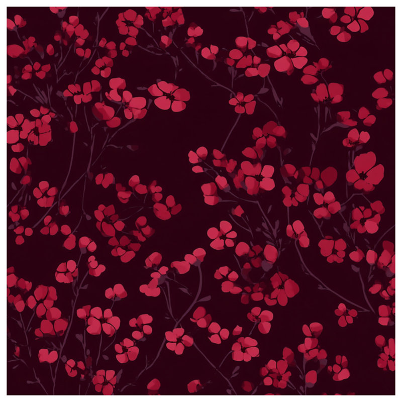 Jeté Floral, L 50 po x H 60 po