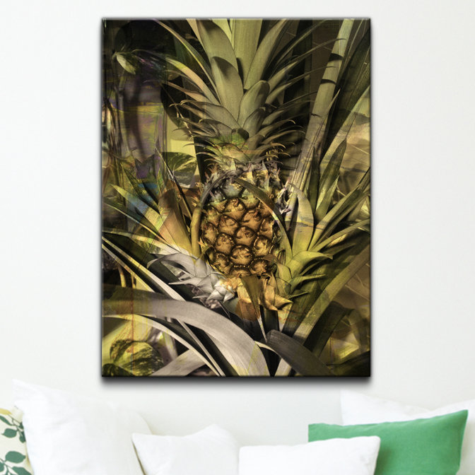 « ananas abstraction », impression sur toile tendue