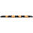 Rubber Speed Bump, 1 Pack 2 Channel Speed Bump Hump, 72" Long Modular Speed Bump Rated 22000 LBS Loading, 72.8 x 12.2 x 2.2 Garage Speed Bump for Asphalt Concrete Gravel Driveway with 2 End Cap