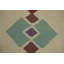 Tapis de couloir oriental géométrique en laine Kilim 5 x 18