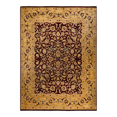 Tapis unique fait à la main Tia - doré