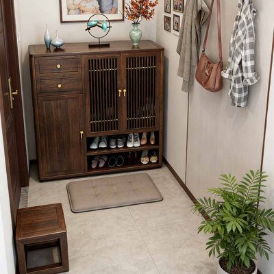 Chinese-style retro and practical shoe cabinet