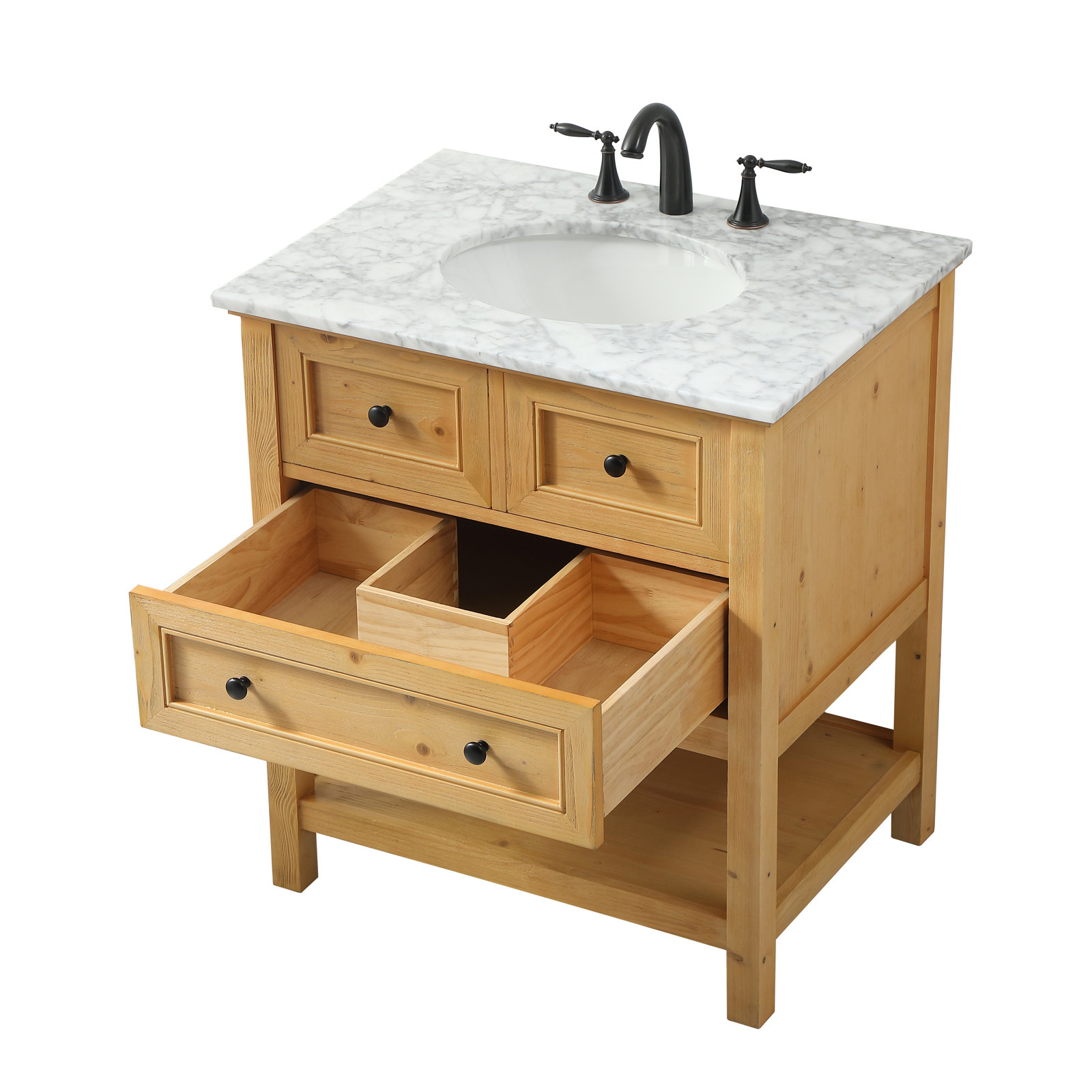 Bonsai 30'' Single Bathroom Vanity, Natural