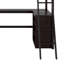 Lit mezzanine simple avec tablettes et bureau-850705731