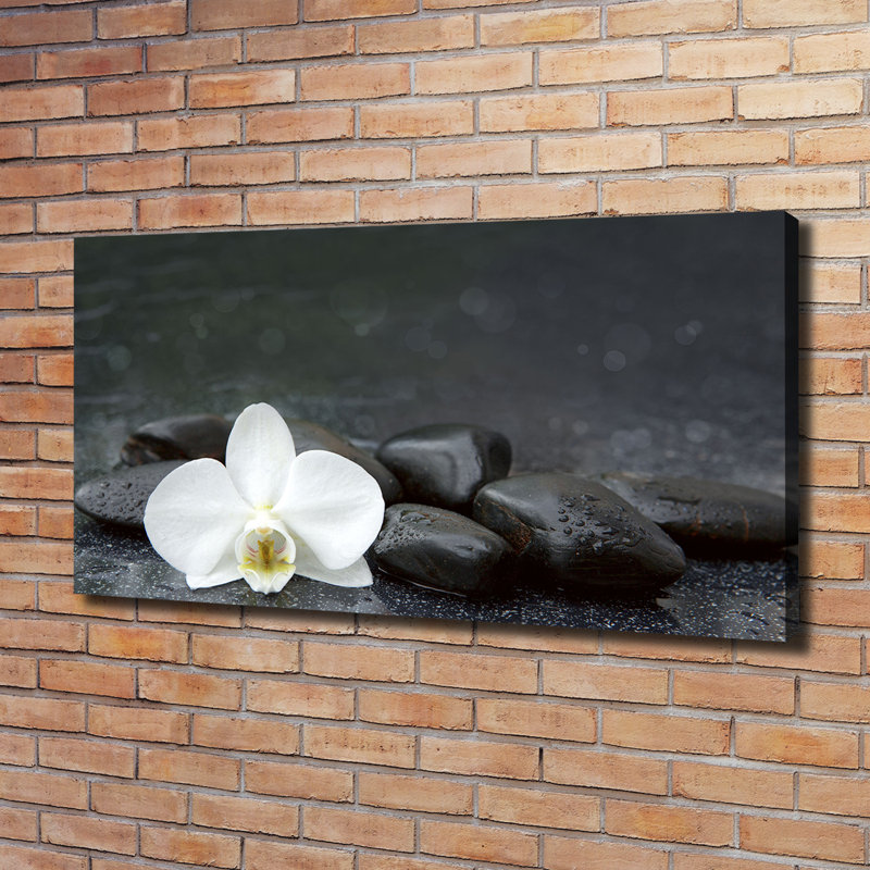 Orchid 1 Piece Wrapped Canvas Wall Art