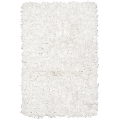 Tapis blanc à poils longs Almanza