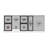 ILVE Nostalgie II Series Noblesse 60 inch Dual Fuel Range with 7 Sealed Burners, Griddle, Frenchtop (Glass Door)-112295526-112295527