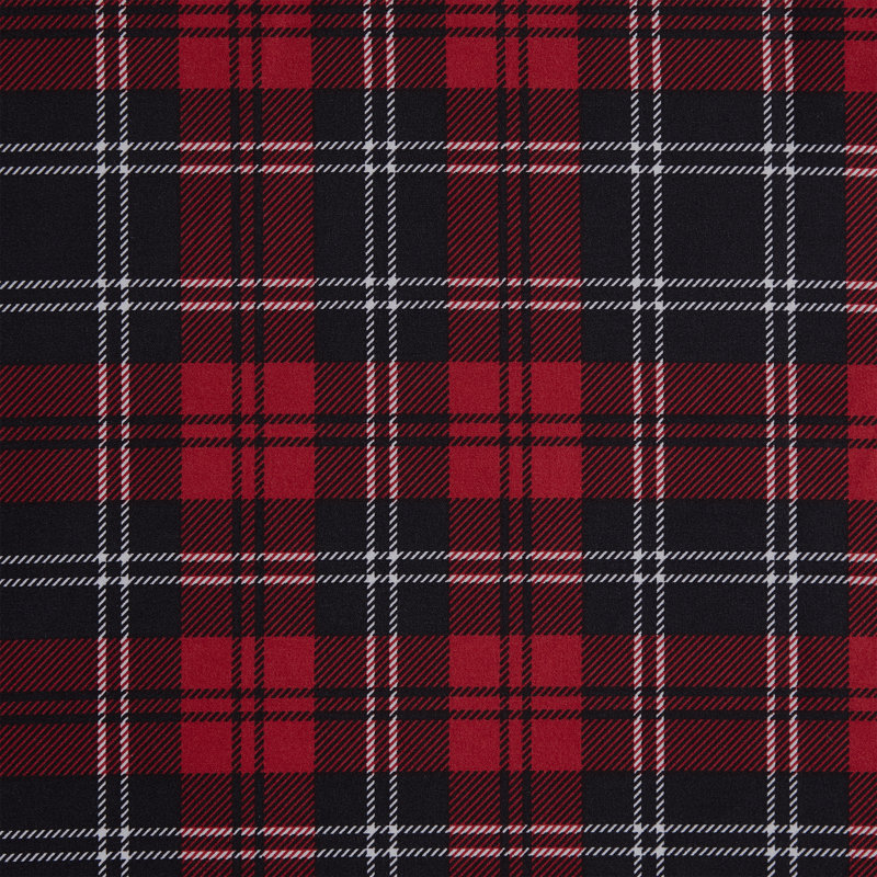 Highline Bedding Co. Joy 6-Piece Christmas Plaid Sheet Set with Bonus Holiday Pillowcases, Red/Green