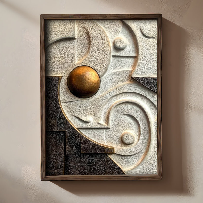 Élégante peinture décorative en panneau de fibres à densité moyenne, 19,7 po x 27,6 po x 0,1 po | 100% panneau de fibres à densité moyenne (épaisseur de 3 mm) avec cadre 100% bois de pin | Art imprimé UV pour la décoration intérieure, idéal pour le salon, le bureau et la galerie