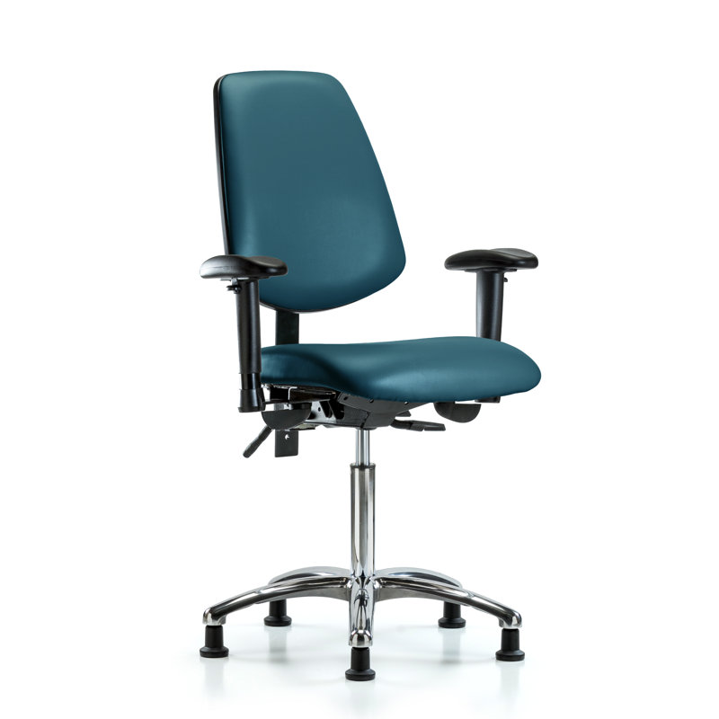 Chaise de travail Lajoia, Bleu marine, Oui