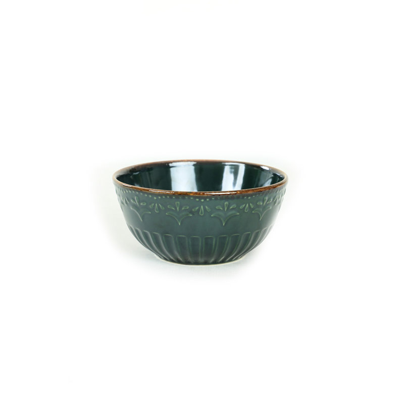 Elegant Ceramic Bowl Set (6 Pieces), 6.3 inches | 100% Ceramic, Dishwasher Safe up to 122°F, Microwave Safe | Perfect for Serving, Mixing, & Meal Prep | Stylish Design for Modern Kitchens