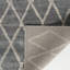 Tapis géométrique gris argenté / brume Algird-983304180