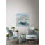 «Anchored Blue Boat», reproduction sur toile tendue Aesir-1627190238