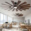 Ventilateur de plafond à 8 pales, grand format, avec lumière DEL et télécommande-1271478728-1271478740-1271478751