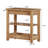 Solid Wood End Table with 3-Tier Storage