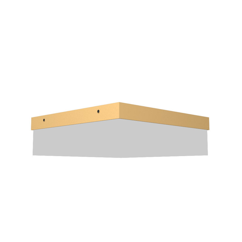 1 - Light LED Flush Mount, Imbuia, 4.88" H x 19.5" W x 19.5" D