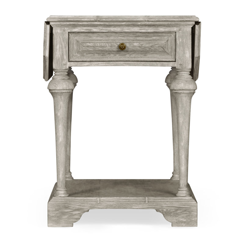 Sherwood Oak Solid Wood End Table, Grayed Oak