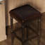 Tabouret de bar carré d'extérieur de 31 po de conception transitionnelle, 1 pièce