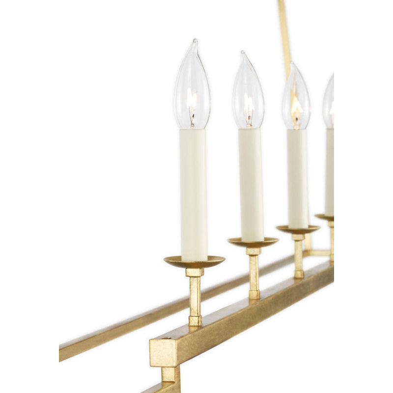 Darlana Large Linear Lantern in Gild