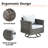 Osorio Swivel Wicker Outdoor Lounge Chair-2084471046