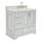 37'' Single Bathroom Vanity with Carrara Marble Top-93359290