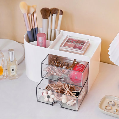 Modern Plastic Desktop Storage Organiser with Drawers
