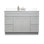Base de meuble-lavabo simple de 48 po avec laque transparente enduite UV