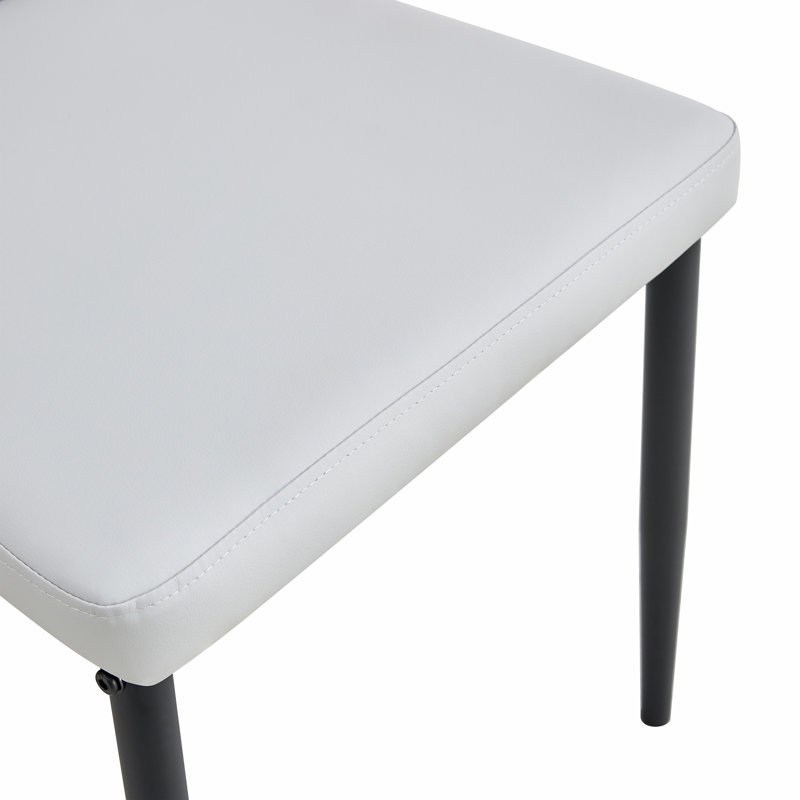 Ensemble de chaises de table à manger 5 pièces, table de salle à manger rectangulaire avec 4 chaises rembourrées, pour la salle à manger de cuisine, petit espace