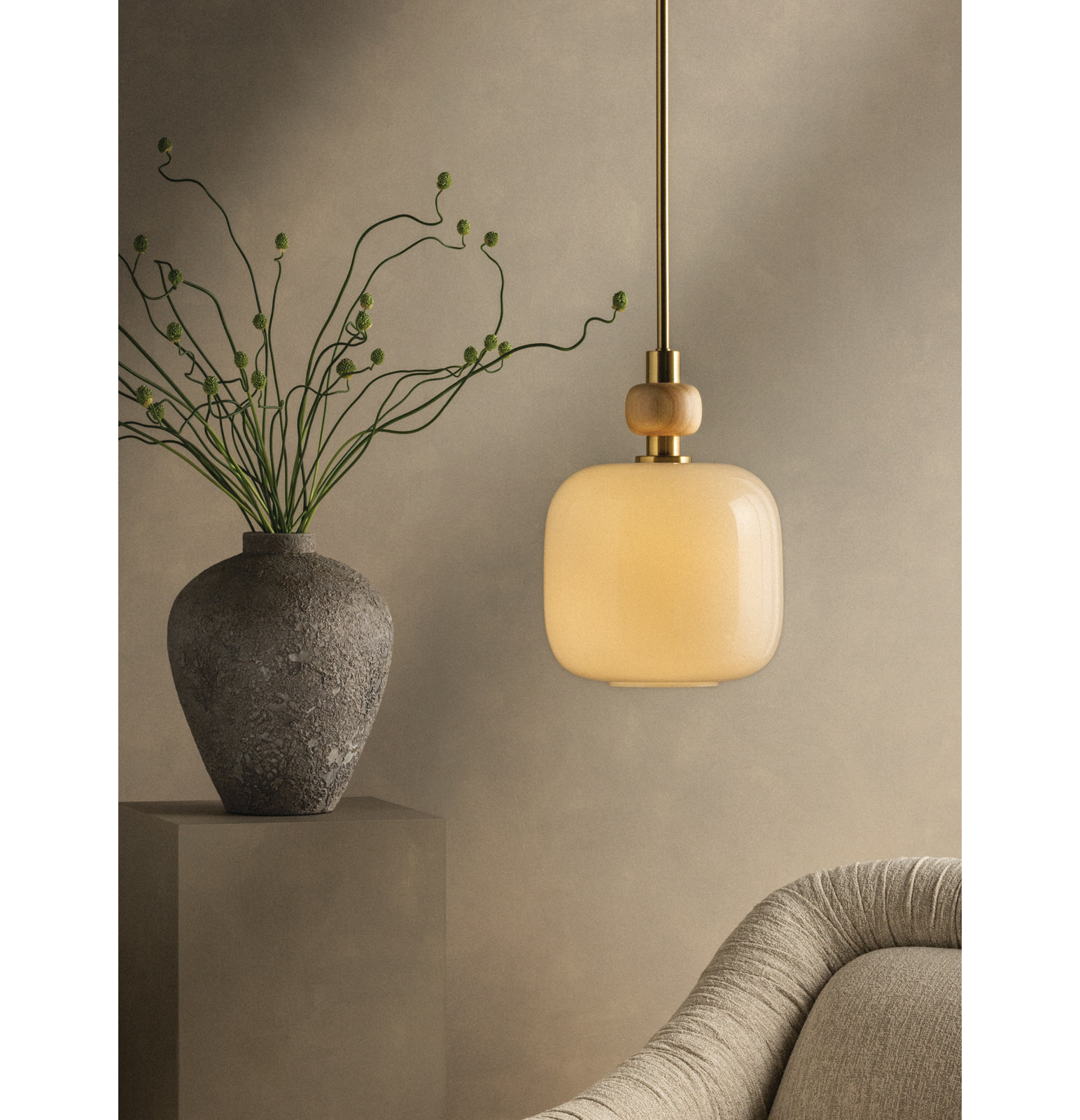 Single Light Pendant, 15.5