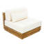 Ensemble de conversation d'extérieur en bois d'acacia avec coussins amovibles 2 pièces Zyla