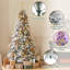 Pre-lit Snow Flocked Christmas Tree with Multicolored LED Lights of 9 Light Modes-1446798026