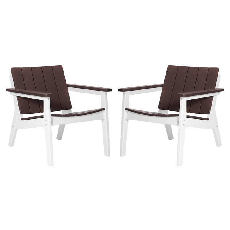 Chaise d'extérieur à assise profonde, Marron foncé
