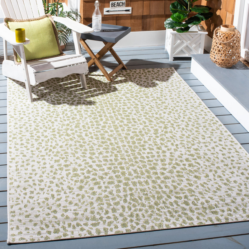 Tapis d'intérieur / extérieur abstrait Chassi Performance, Rectangle 5 pi 3 po x 7 pi 7 po