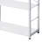 Tennos White & Chrome Finish Bookshelf