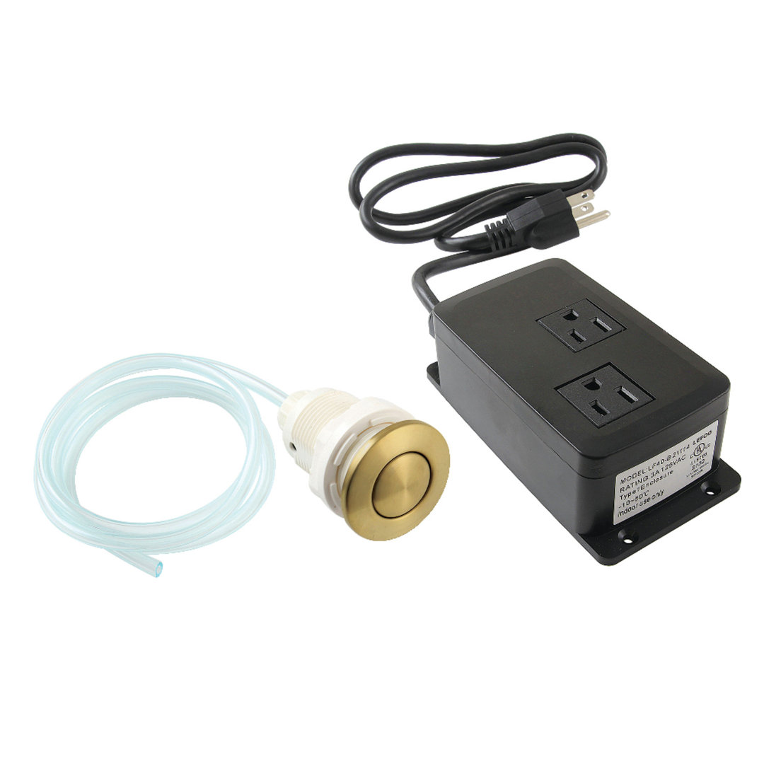 Kingston Brass Trimscape Dual Outlet Garbage Disposal Air Switch Kit Kingston Brass