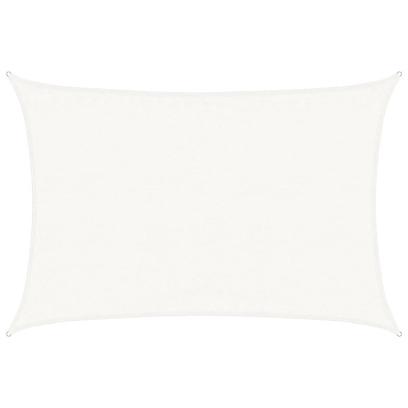 Attalus Rectangular Shade Sail, White, 3.5m x 5m