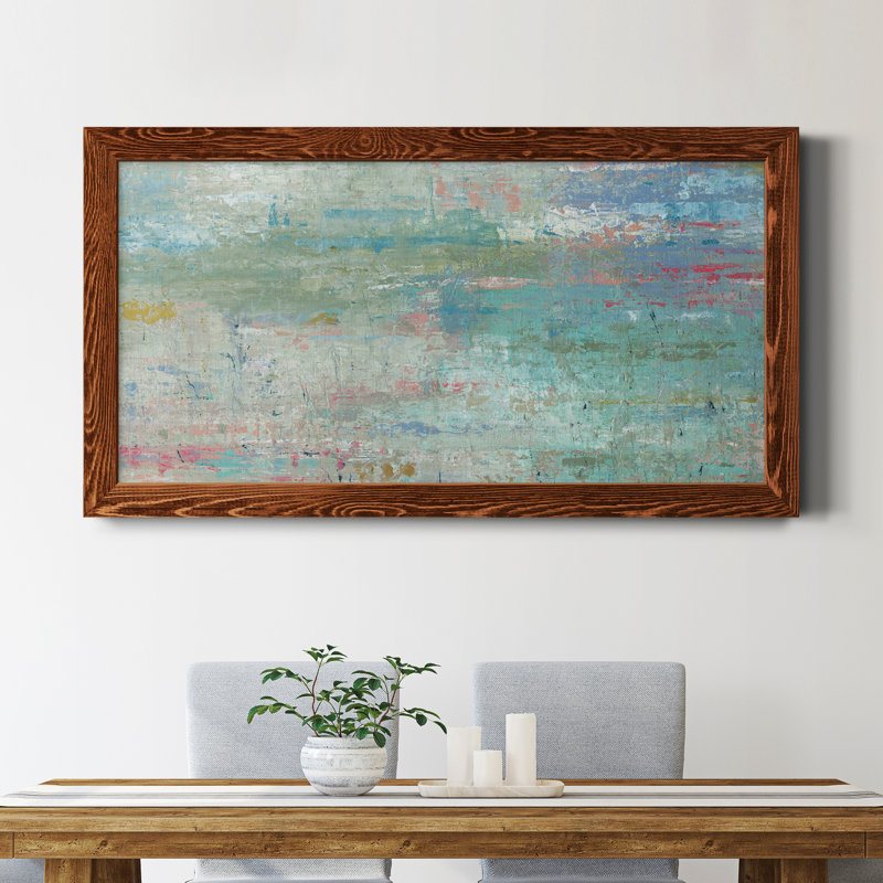 Pastel Watergarden - peinture sur toile encadrée, Érable
