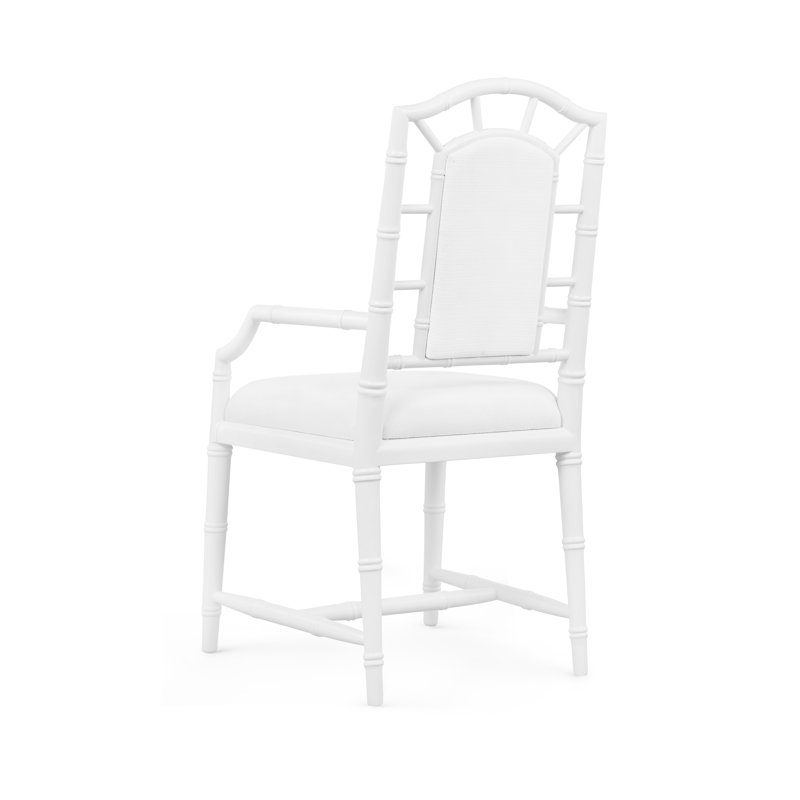 Delia Upholstered Arm Chair, Vanilla