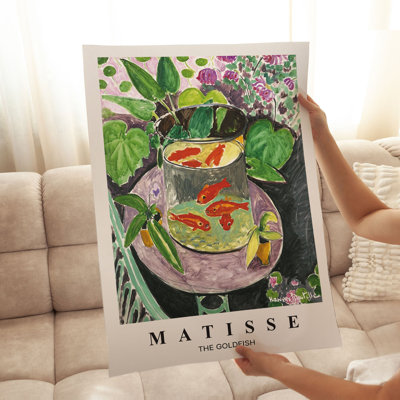 Animals Henri Matisse The Goldfish Bohemian Unframed Art Print