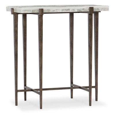 Melange Stone Top End Table