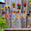 Décoration de jardin en métal avec piquets de jardin 6 pièces