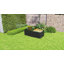 Lit de jardin surélevé galvanisé, boîte à fleurs 5 pi x 3 pi x 2 pi, gris foncé
