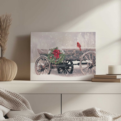 «Cardinal Christmas» par Lori Deiter, reproduction d'art