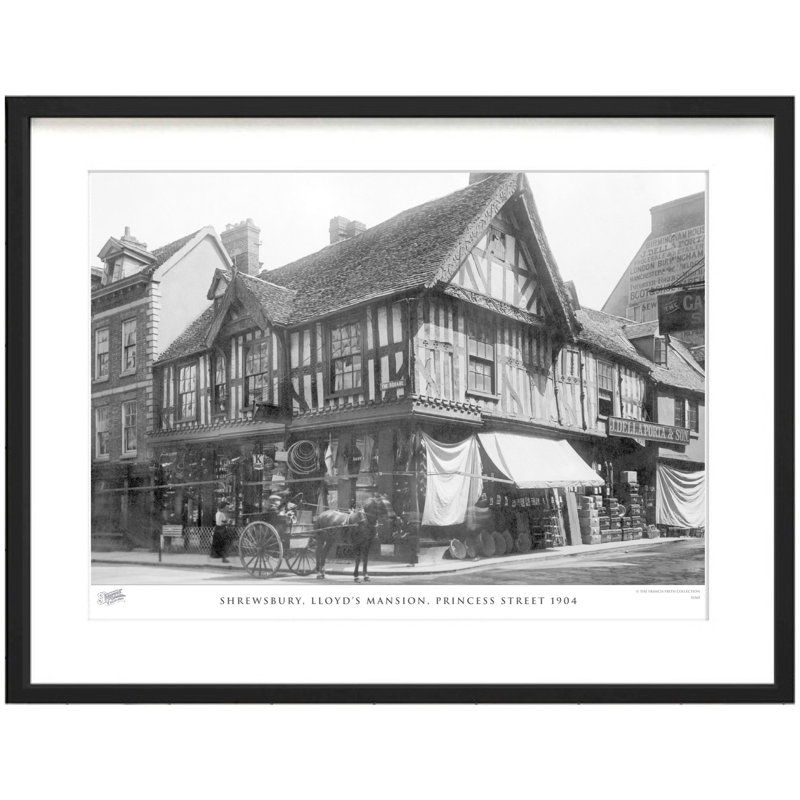 Shrewsbury, Lloyd's Mansion, Princess Street 1904 - Single Picture Frame Print, 45cm H x 60cm W x 2.3cm D