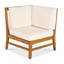 Ensemble de canapé 6 pièces, crème-959414833