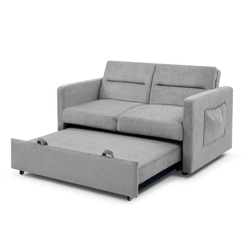 Canapé-lit avec causeuse Loveseats, Gris chenille
