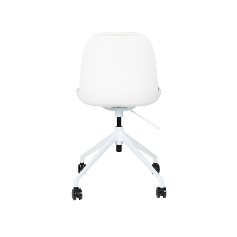 Albert Swivel Office Chair, White